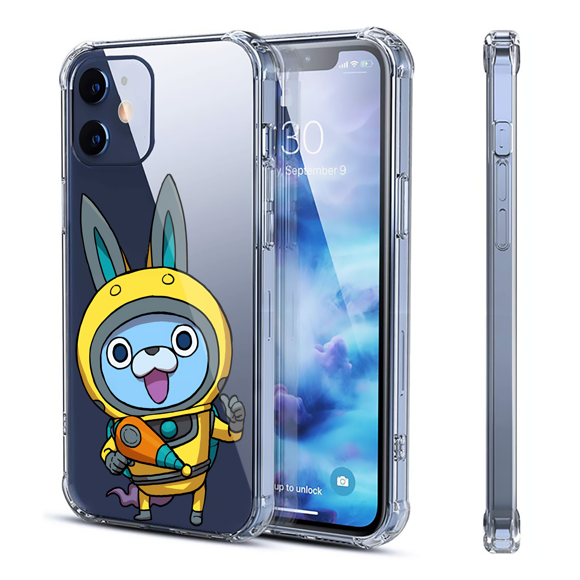 （画像用） 妖怪ウォッチ Yo-kai Watch 【iPhone 12シリーズ対応】透明スマホケース（クリアソフトケース）